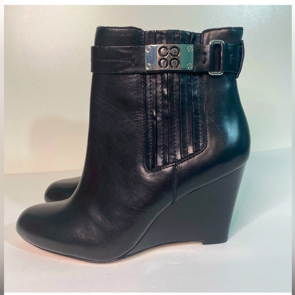 COACH Letty Leather Ankle Boots Booties size 8